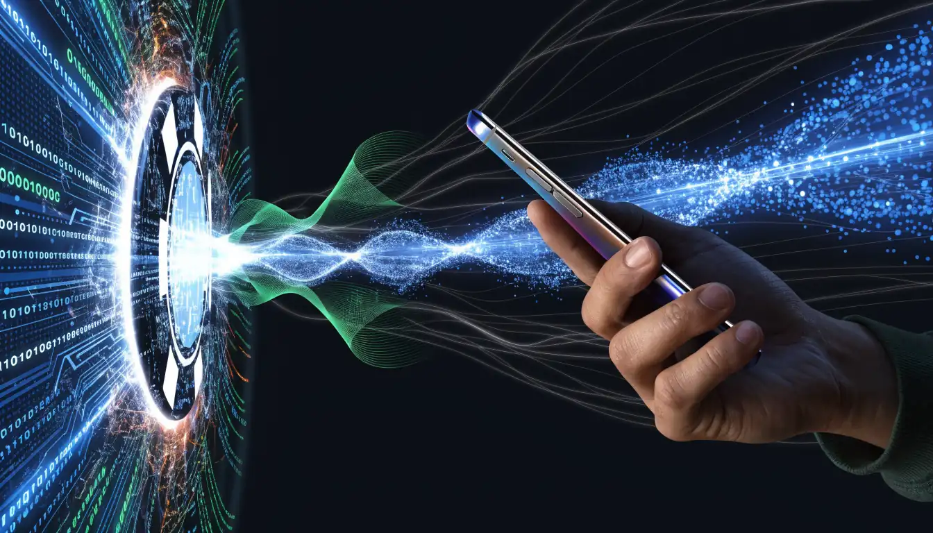 Digital tunnel showing instant payment from casino to Australian smartphone