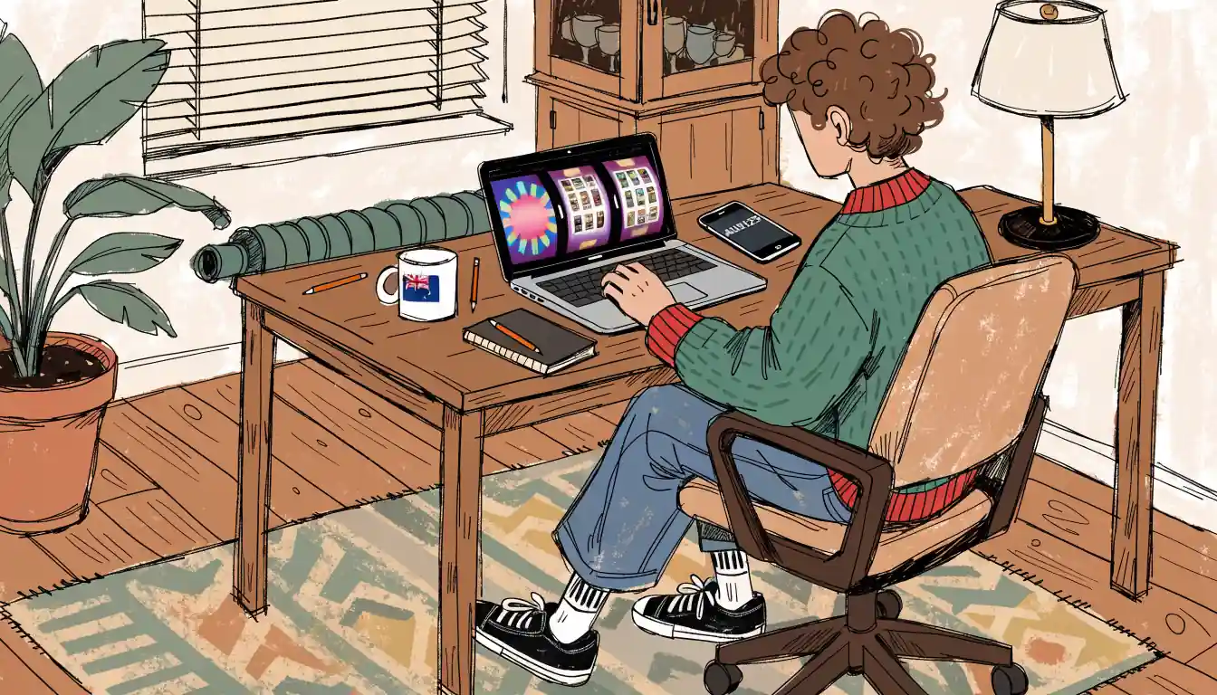 Person viewing laptop spins with promo code on phone