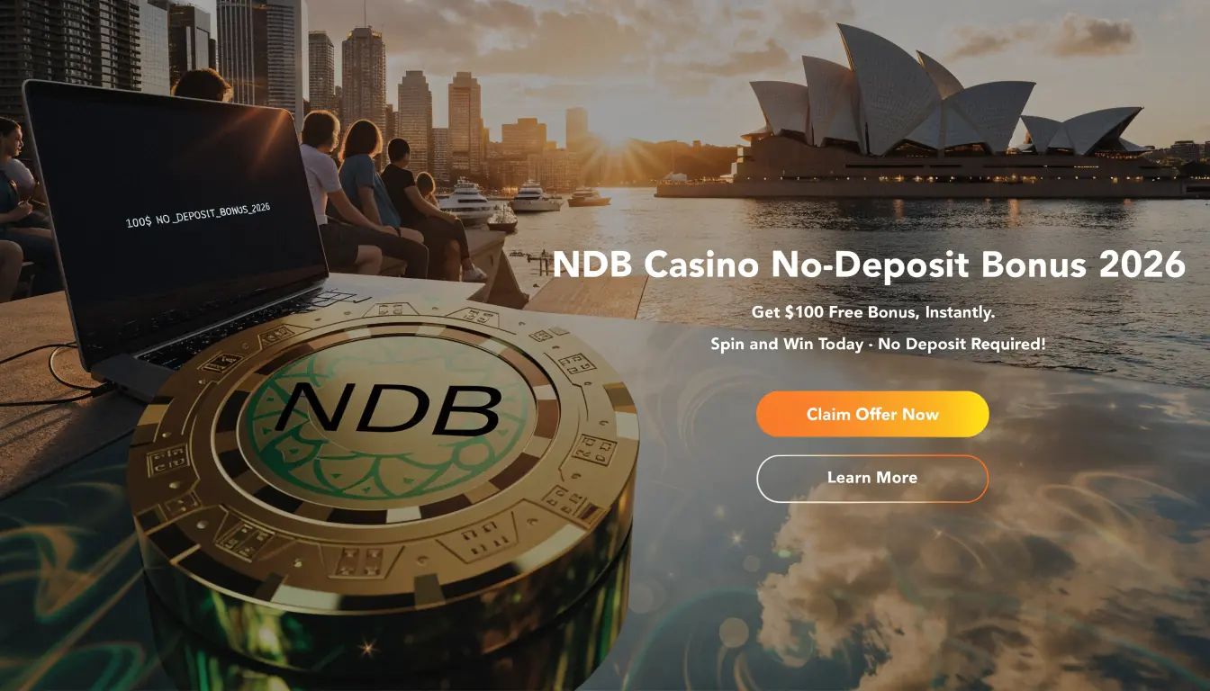 Australian casino scene with NDB code chip