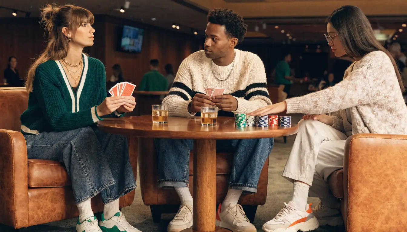 Adult Australians in a casino, symbolizing responsible gambling